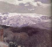 Joaquin Sorolla Sierra Nevada in winter painting